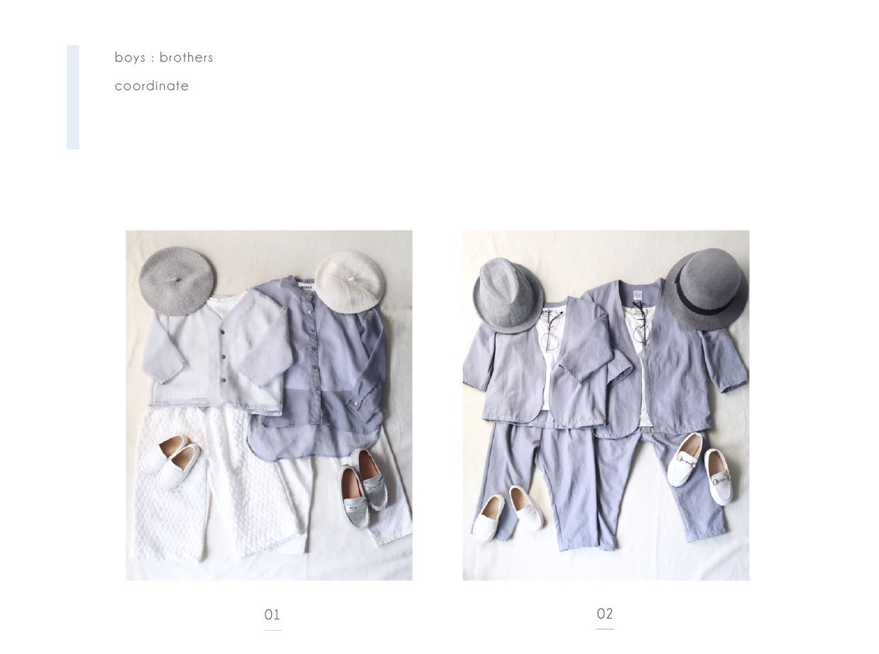 ユニア Unia メモリス Memoris 長久手店 写真 兄弟 スタジオ 衣装 着物 七五三 ７５３ カジュアル 洋服